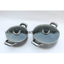 Küchenbedarf 4PCS Aluminium Non-Stick Coating Saue Pot Set
